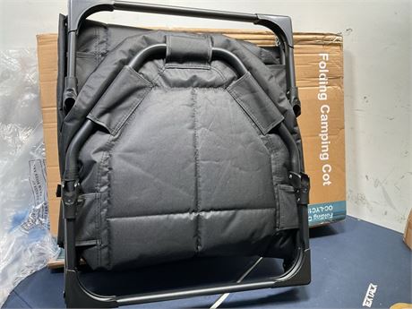 Portable Folding Bed with Cushion and Pillow, Camping Cot for Adults with MSRP: $169.99 -